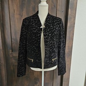 Calvin Klein Black Velvet Blazer